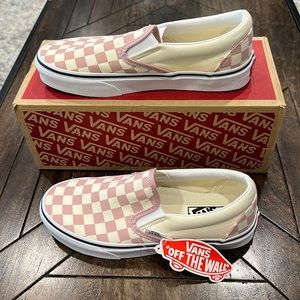 Vans Classic Slip On - Checkerboard Zephyr Pink